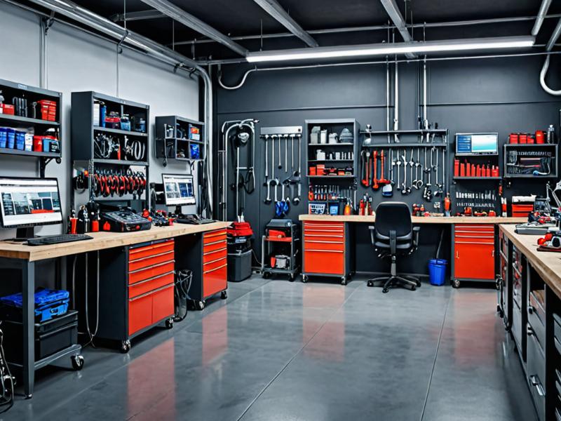Professional automotive workshop