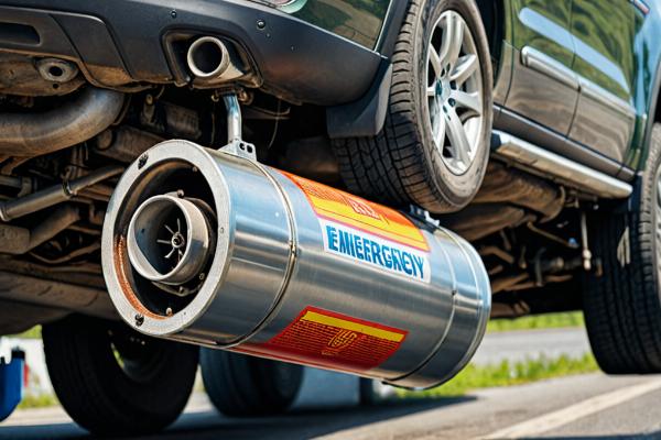 SUV muffler repair project