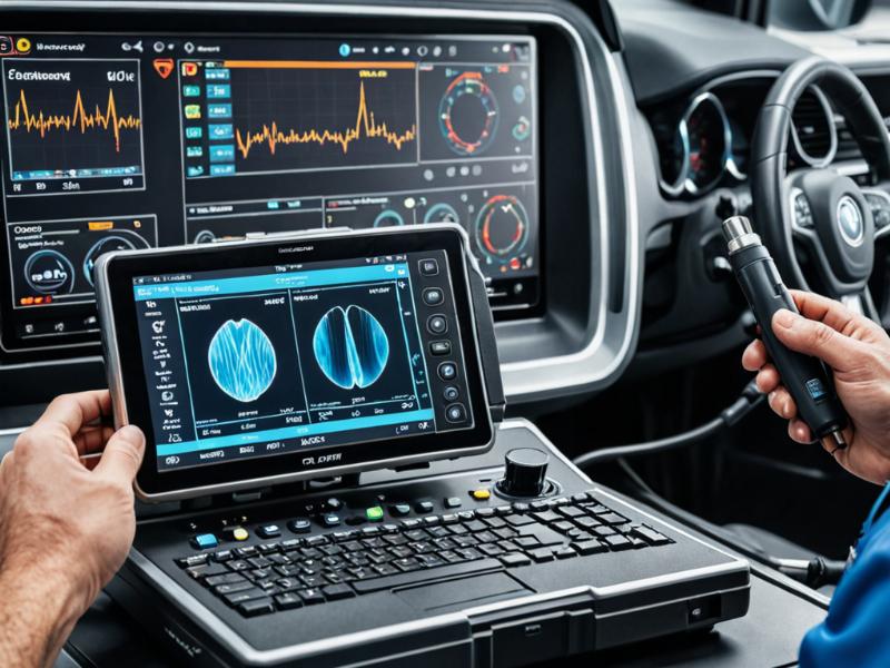 Professional diagnostic equipment in use